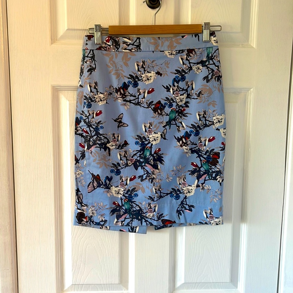 J.Crew butterfly spring skirt - excellent condition